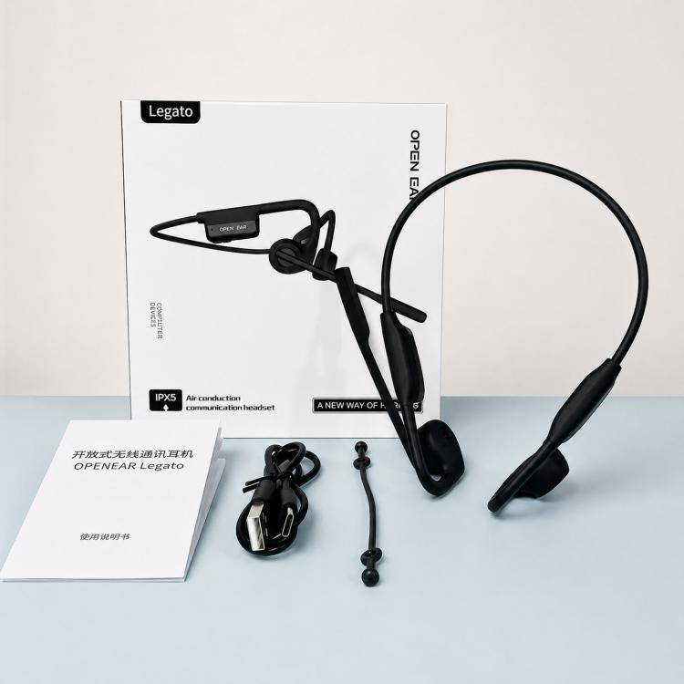 ENC Noise Reduction Bone Conduction Bluetooth Earphones Clear Call Wireless Microphone