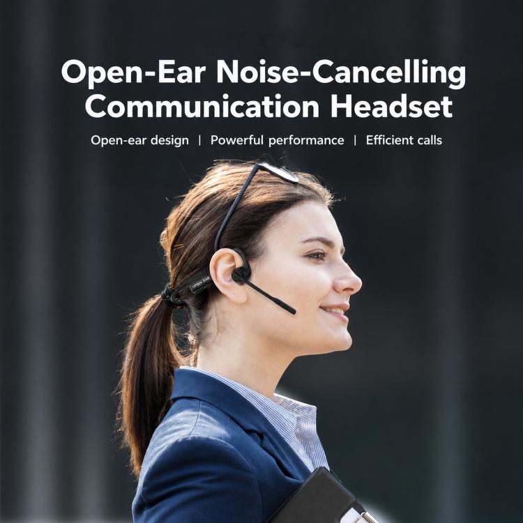 ENC Noise Reduction Bone Conduction Bluetooth Earphones Clear Call Wireless Microphone