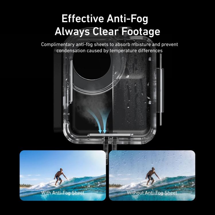 TELESIN 60m Waterproof Case for DJI Osmo Nano IPX8 Under-Water Dive Housing Anti-Fog Action Camera Protection Cover