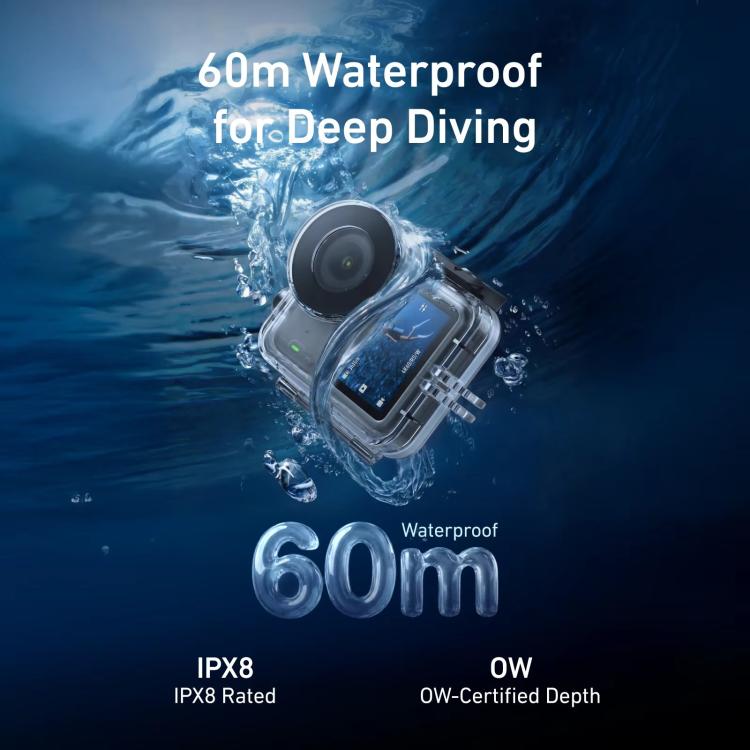 TELESIN 60m Waterproof Case for DJI Osmo Nano IPX8 Under-Water Dive Housing Anti-Fog Action Camera Protection Cover