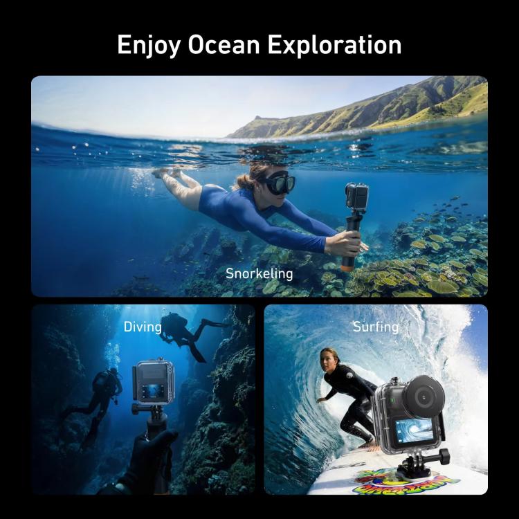 TELESIN 60m Waterproof Case for DJI Osmo Nano IPX8 Under-Water Dive Housing Anti-Fog Action Camera Protection Cover