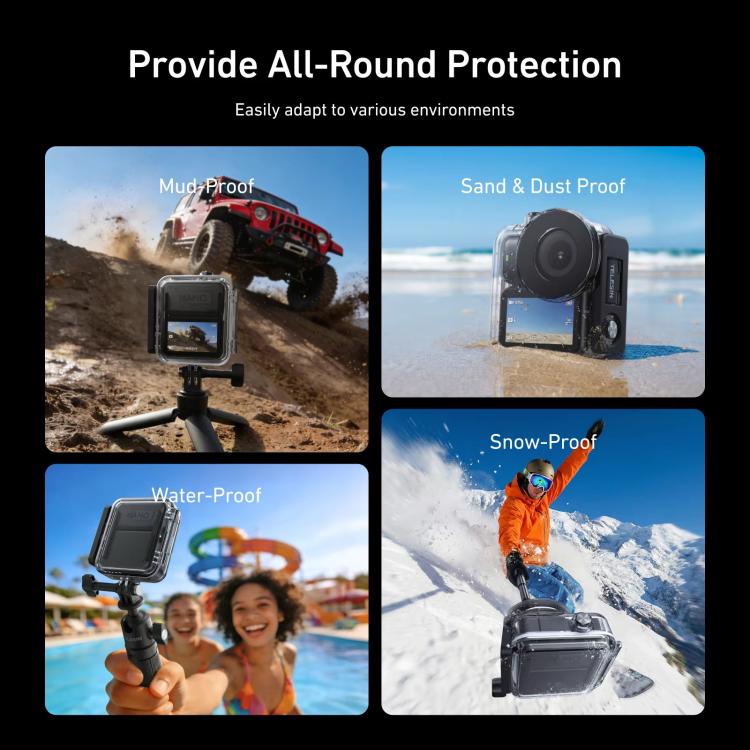 TELESIN 60m Waterproof Case for DJI Osmo Nano IPX8 Under-Water Dive Housing Anti-Fog Action Camera Protection Cover