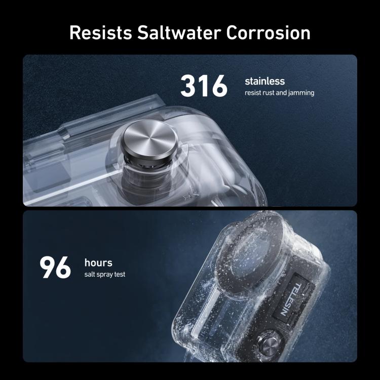 TELESIN 60m Waterproof Case for DJI Osmo Nano IPX8 Under-Water Dive Housing Anti-Fog Action Camera Protection Cover