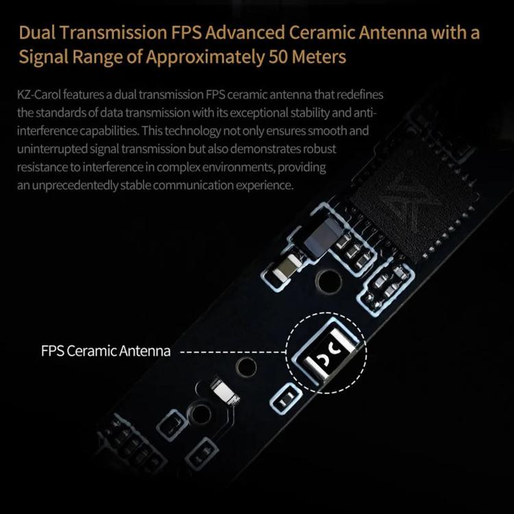 KZ-Carol Active Noise Reduction Bluetooth Earphones Hi-Fi ANC Noise Reduction TWS Earbuds, Carol