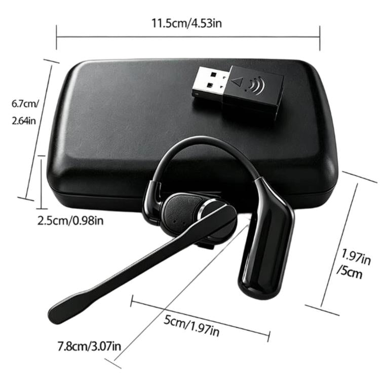 Ear-Hook Rotatable Bluetooth Earphone HD Noise Reduction Rainproof Earphone, V2