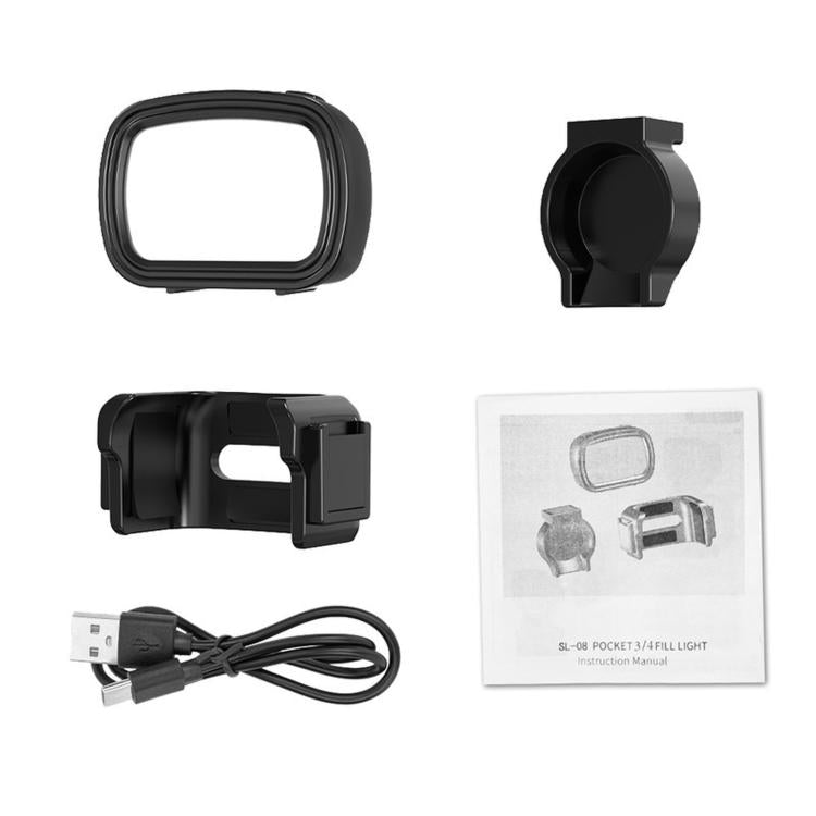 For DJI Pocket 4 BRDRC Portable Handheld Magnetic Selfie Light