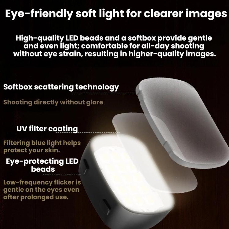 For DJI Pocket 4 BRDRC Portable Handheld Magnetic Selfie Light