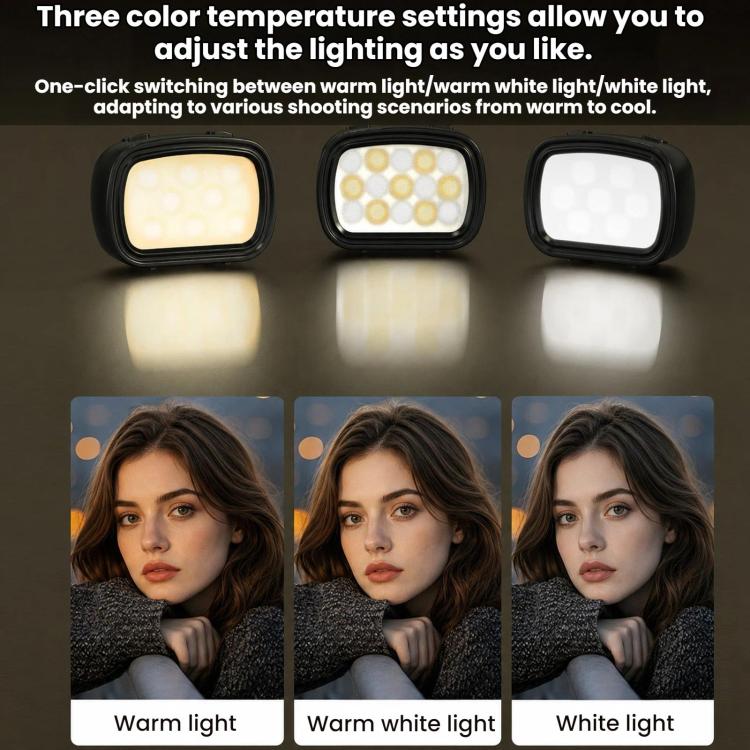 For DJI Pocket 4 BRDRC Portable Handheld Magnetic Selfie Light