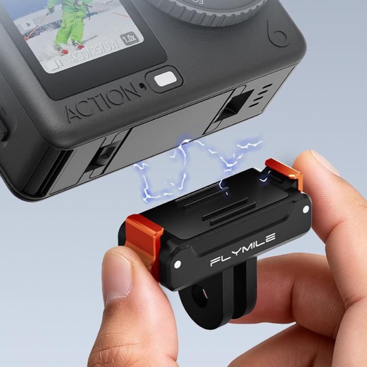 For DJI Osmo Action 6 / 5 Pro / 4 / 3 FLYMILE Magnetic Quick-Release Base