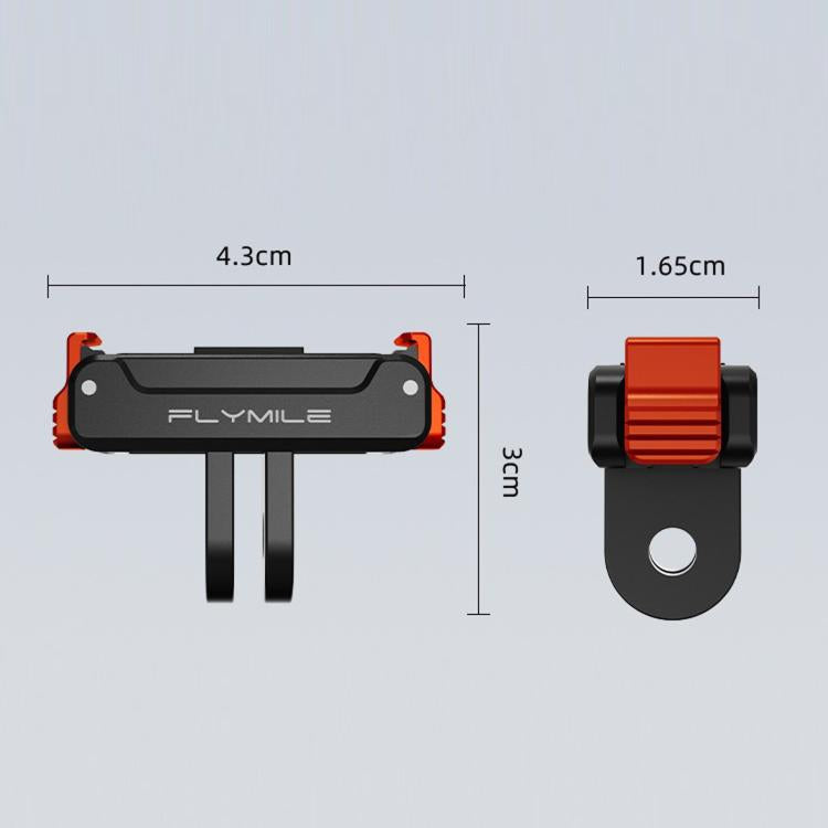 For DJI Osmo Action 6 / 5 Pro / 4 / 3 FLYMILE Magnetic Quick-Release Base