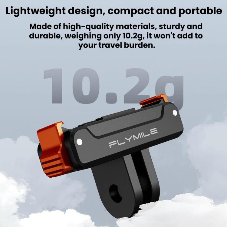 For DJI Osmo Action 6 / 5 Pro / 4 / 3 FLYMILE Magnetic Quick-Release Base