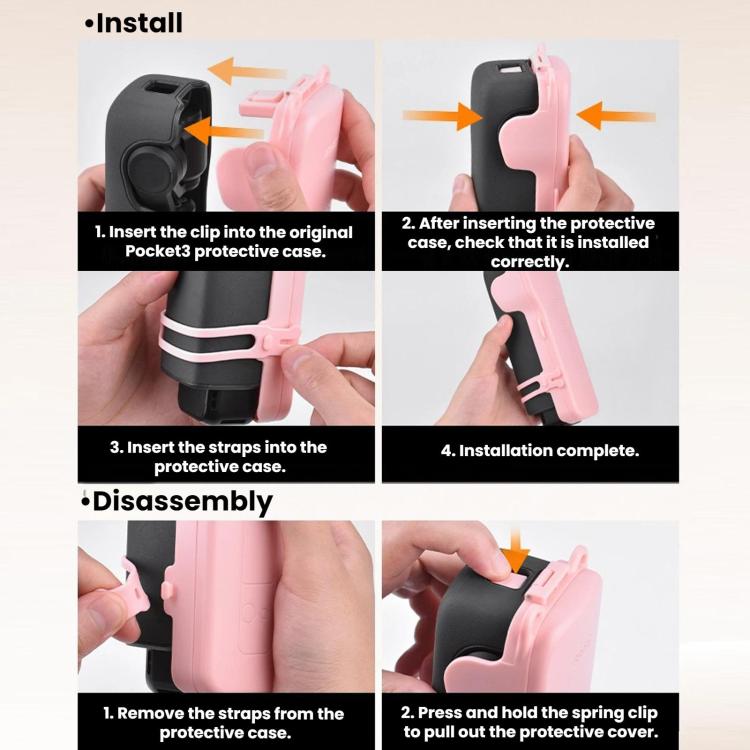 For DJI Osmo Pocket 3 BRDRC Filter Storage Flip Case With Magnetic Clasp