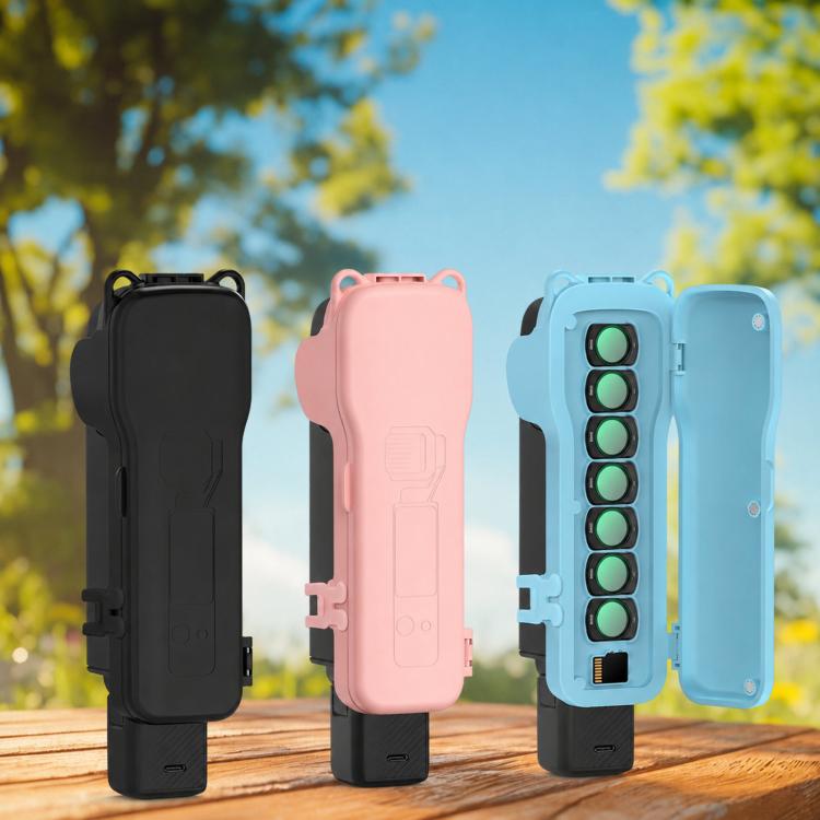 For DJI Osmo Pocket 3 BRDRC Filter Storage Flip Case With Magnetic Clasp