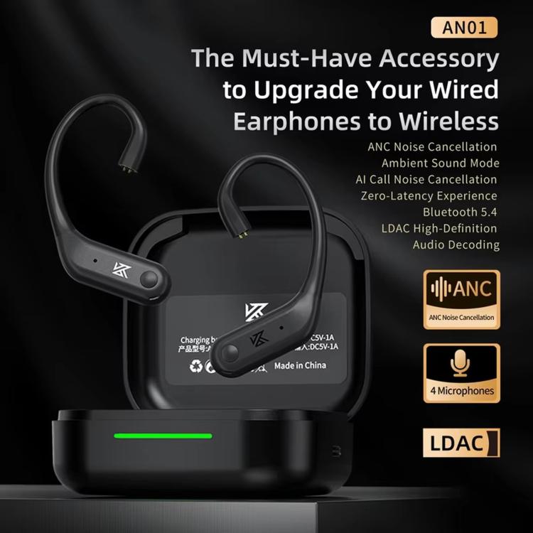 HD Wireless Bluetooth 5.4 Earhook Active Noise Reduction Hi-Fi Gaming Earphones, AN01