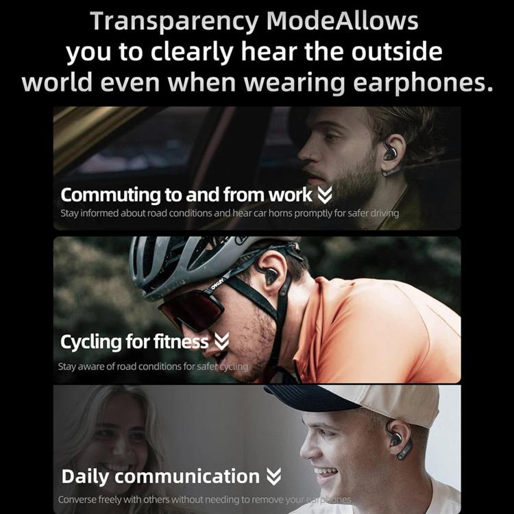 HD Wireless Bluetooth 5.4 Earhook Active Noise Reduction Hi-Fi Gaming Earphones, AN01