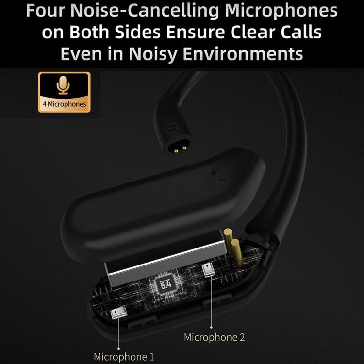 HD Wireless Bluetooth 5.4 Earhook Active Noise Reduction Hi-Fi Gaming Earphones, AN01