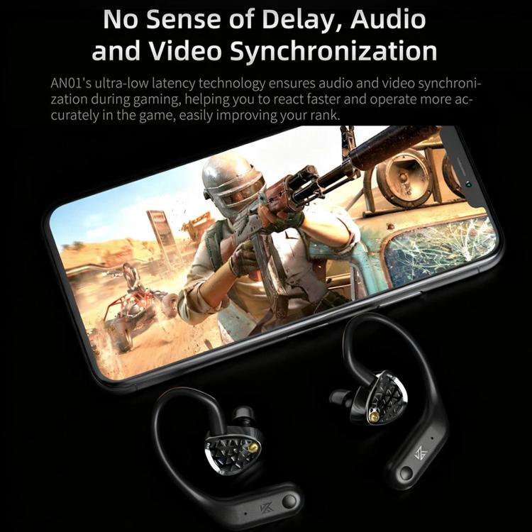 HD Wireless Bluetooth 5.4 Earhook Active Noise Reduction Hi-Fi Gaming Earphones, AN01