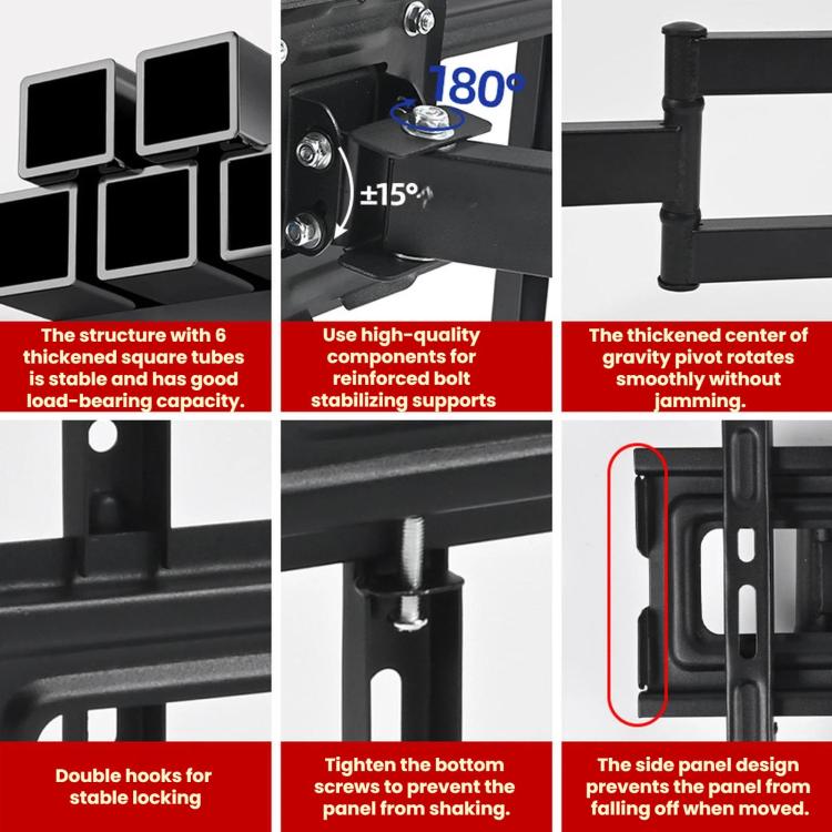26-55 inch Telescopic Rotating TV Wall Mount, ZX-103
