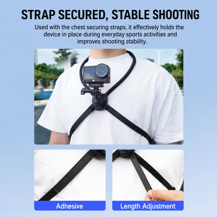 BRDRC POV Perspective Shot Quick-Release Neck Brace, For Insta360  Ace Pro 1 / 2, For Gopro