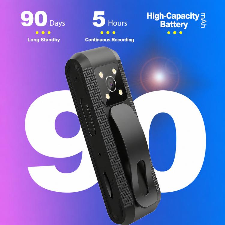 1080P Wearable Body Camera Mini Voice & Video Recorder With Smart IR Night Vision & Clip, C1