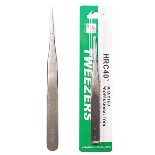 Stainless Steel Anti-Static Tweezers For Phone Repair Multi-Purpose Tweezers For Jewelry Picking & Bird Nest Cleaning, ST-10, ST-11, ST-12, ST-13, ST-14, ST-15, ST-16, ST-17, ST-18