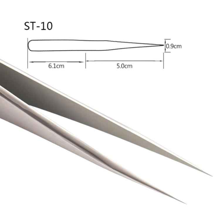 Stainless Steel Anti-Static Tweezers For Phone Repair Multi-Purpose Tweezers For Jewelry Picking & Bird Nest Cleaning, ST-10, ST-11, ST-12, ST-13, ST-14, ST-15, ST-16, ST-17, ST-18