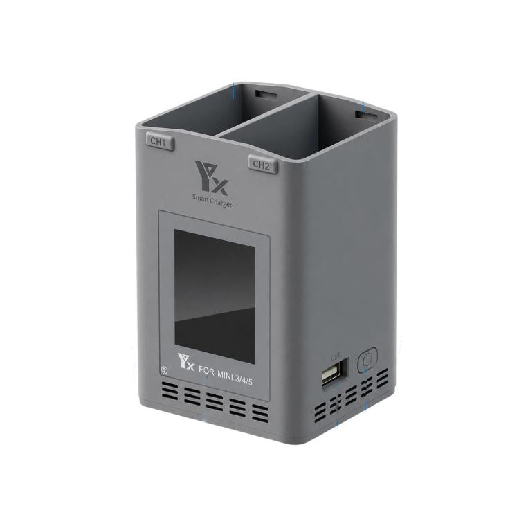 YX 100W Dual Charger with Color LCD Screen for DJI Mini 5/4/3 Pro Smart Flight Battery Charging Hub, Mini Color Two-Way 100W