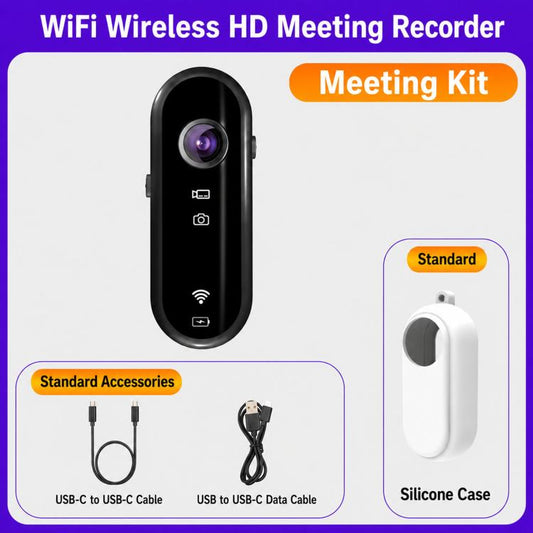 Mini Magnetic Action Camera 1080P Wearable Body Cam With Wi-Fi App, EIS, Meeting Kit, Sports Kit, Cycling Kit, Car Kit
