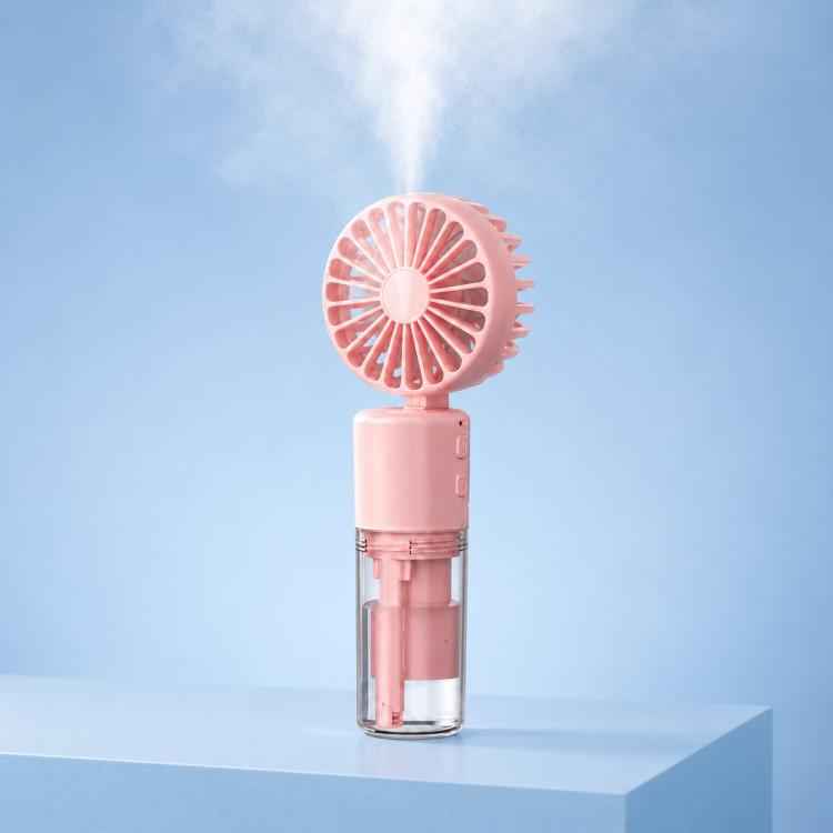 Handheld Misting Fan with Neck Strap 180 Degree Foldable Portable Water Spray Fan Type-C Rechargeable Mini Personal Face Mister Fan