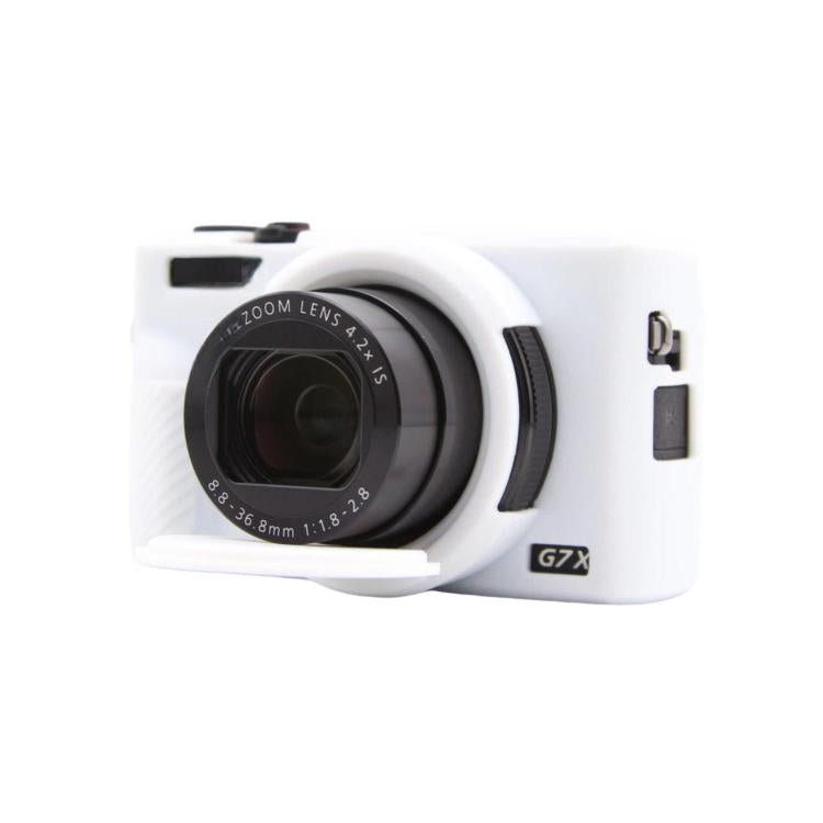 For Canon PowerShot G7 X Mark III Silicone Protective Case With Lens Cover