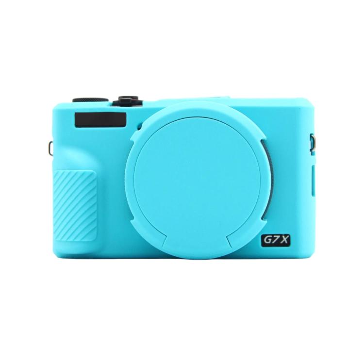 For Canon PowerShot G7 X Mark III Silicone Protective Case With Lens Cover