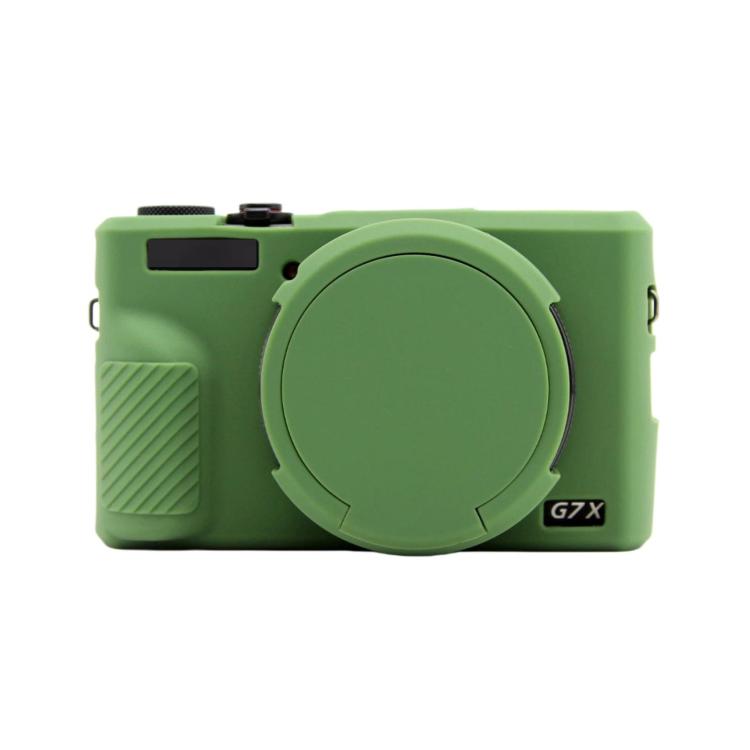 For Canon PowerShot G7 X Mark III Silicone Protective Case With Lens Cover