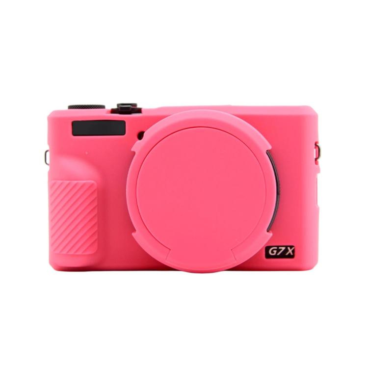 For Canon PowerShot G7 X Mark III Silicone Protective Case With Lens Cover