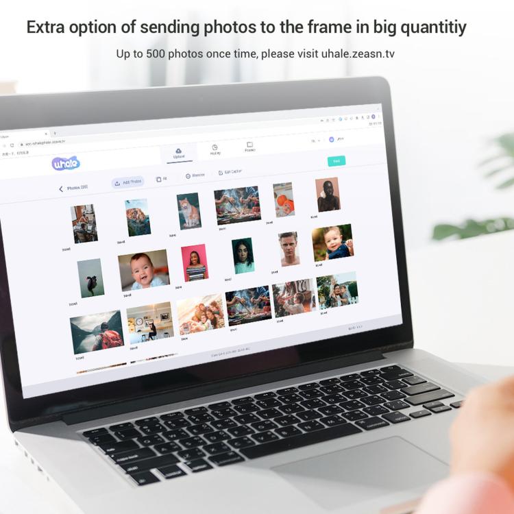 10.1 Inch Uhale Smart Cloud Photo Frame WiFi Mobile Photo Transfer Touchscreen Digital Signage, EU Plug, UK Plug, US Plug, AU Plug