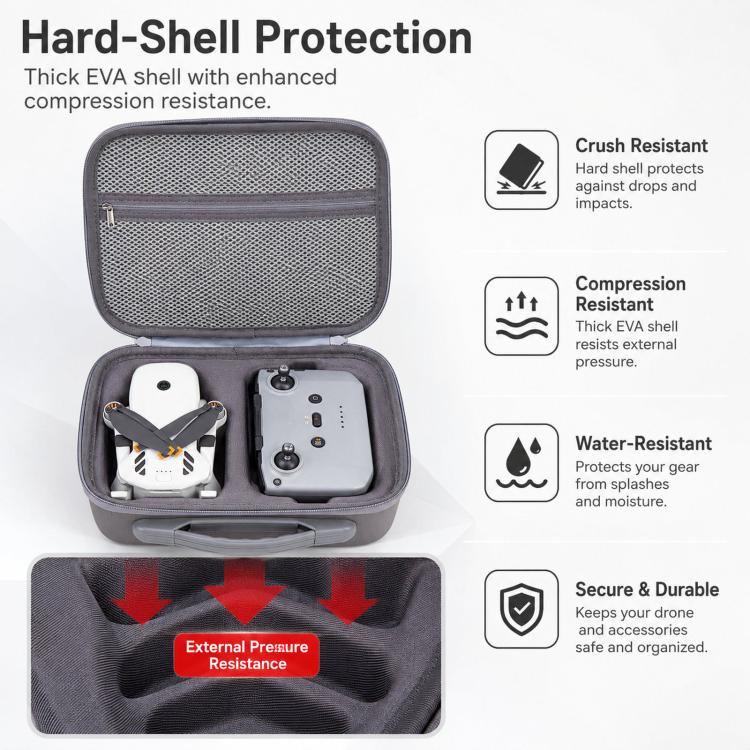 For DJI Lito 1 Drone & Standard Remote Control Storage Bag Outdoor Portable Shoulder Bag