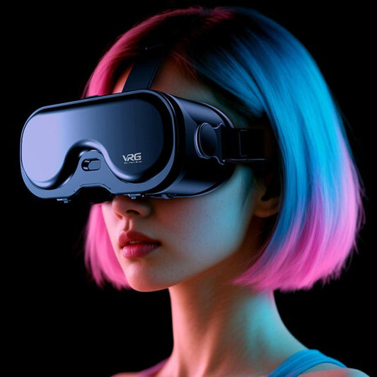 VRG Q8 Virtual Reality 3D Panoramic Gaming Mobile VR Headset, Blue Light, Standard