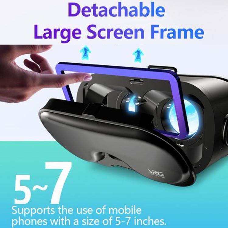 VRG Q8 Virtual Reality 3D Panoramic Gaming Mobile VR Headset, Blue Light, Standard