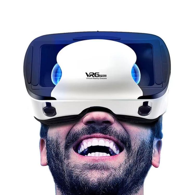 VRG Pro Mobile 3D Virtual Reality Smart VR Goggles, Blue Light (Black), No Blue Light (Black), Blue Light (White)