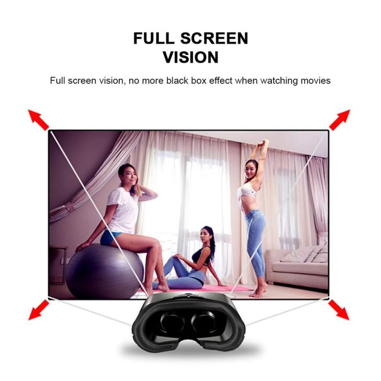 VRG Pro Mobile 3D Virtual Reality Smart VR Goggles, Blue Light (Black), No Blue Light (Black), Blue Light (White)