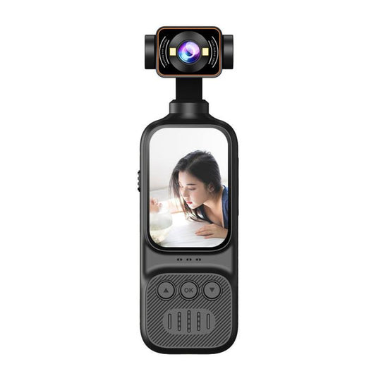 Handheld Vlog Camera With 270-Degree Motorized Rotatable Lens 2.0 Inch Screen Pocket Video Recorder WiFi Sports Action Cam, DV07-4K