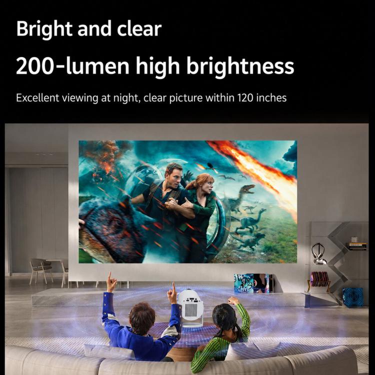 HY300Pro+ Mini Android 13 Short-Throw Projector HD Portable Home Projector, US Plug, EU Plug, UK Plug
