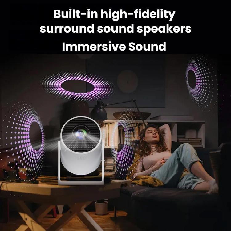 HY300Pro+ Mini Android 13 Short-Throw Projector HD Portable Home Projector, US Plug, EU Plug, UK Plug