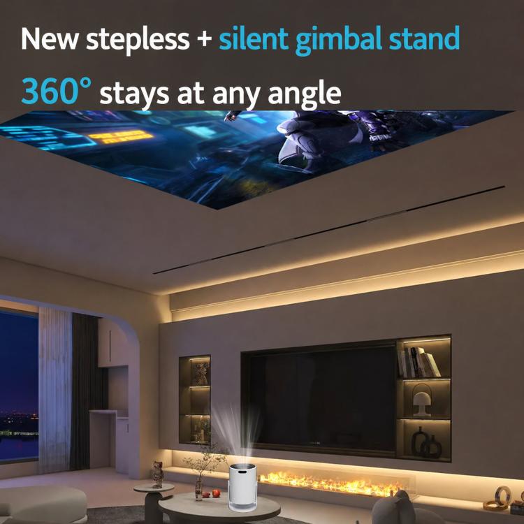 HY300Pro+ Mini Android 13 Short-Throw Projector HD Portable Home Projector, US Plug, EU Plug, UK Plug
