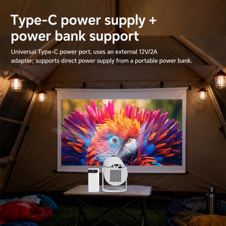 HY300Pro+ Mini Android 13 Short-Throw Projector HD Portable Home Projector, US Plug, EU Plug, UK Plug