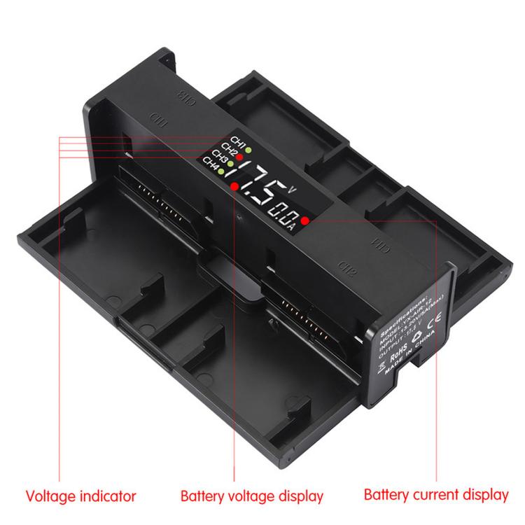 For DJI Mavic 2 Pro & Zoom YX Intelligent Battery Charging Hub Digital Display Sequential Charger Butler, For DJI Mavic 2 Pro & Zoom