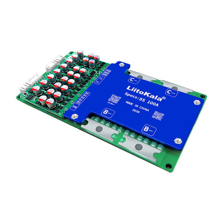 LiitoKala Lithium Iron Phosphate Bluetooth BMS Lithium Battery Protection Board, 8S-24V 100A