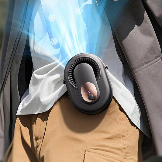 Y10 Portable Waist Fan With Power Display Rechargeable Neck Fan For Outdoor Use