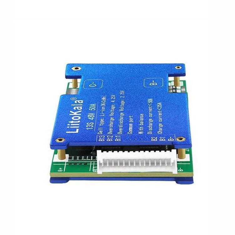LiitoKala BMS 13-cell Lithium Battery Protection Board, 13S-48V 50A