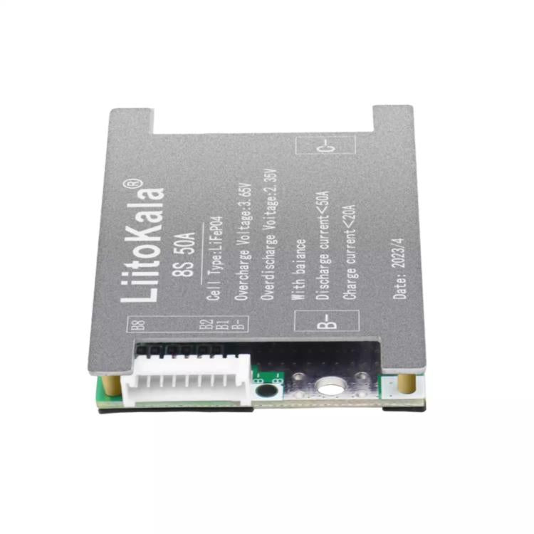 LiitoKala LiFePO4 BMS 8-cell Lithium Iron Phosphate Battery Protection Board, 8S-24V 50A