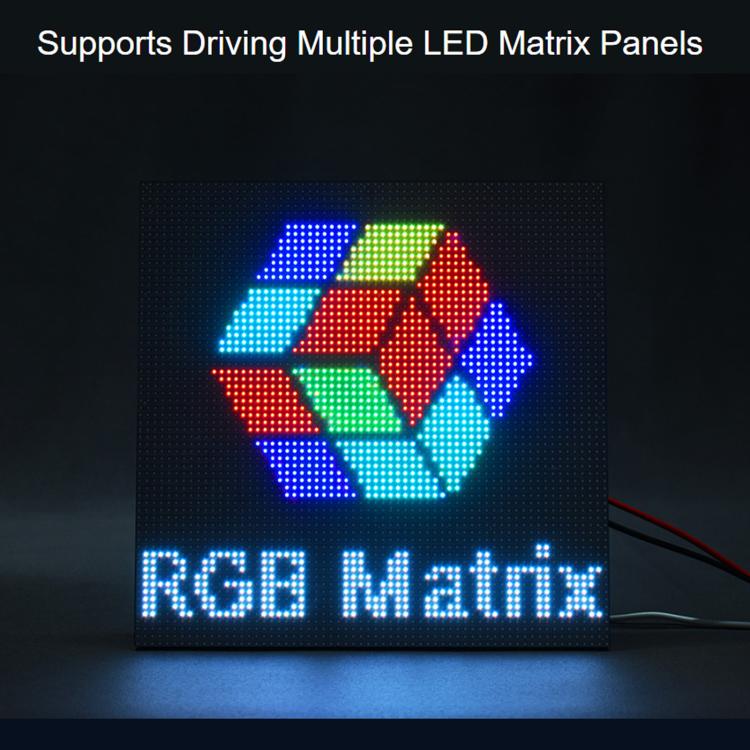 Waveshare ESP32-S3 RGB Matrix Driver Board Onboard Dual Microphones Array, Supports 2.4 GHz Wi-Fi And Bluetooth 5, ESP32-S3 RGB Matrix